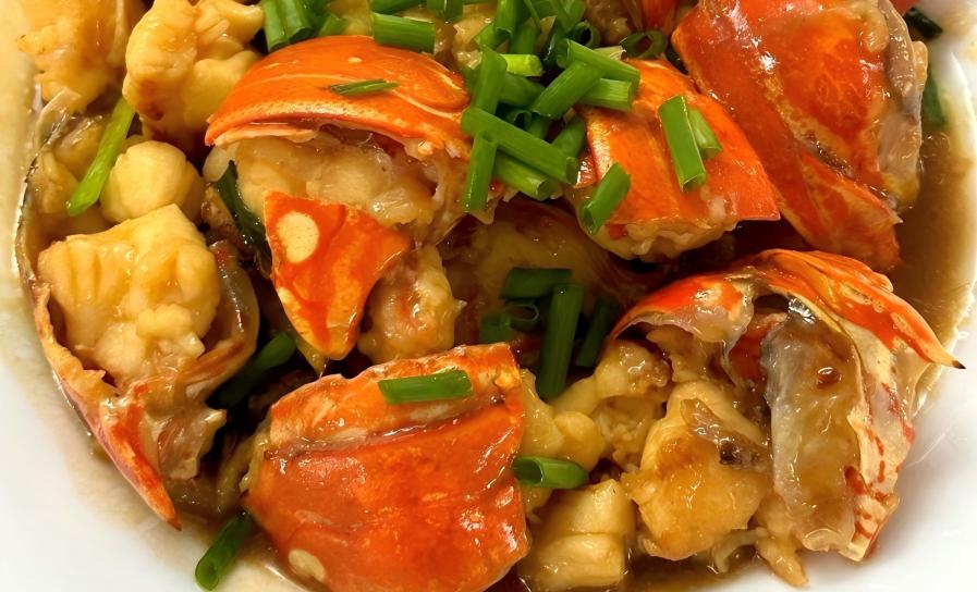 Lobster with Ginger & Spring Onion
